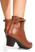 Barna természetes bőr bokacsizma 5s7h0132060