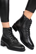 Fekete természetes bőr bakancs 5s7h3130152