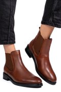 Barna természetes bőr bakancs 5s7h2130119