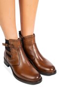 Barna természetes bőr bakancs 5s7h0130003
