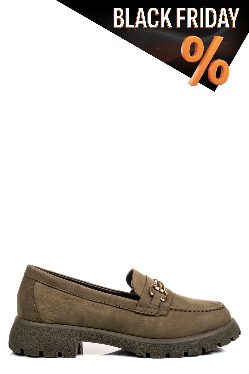 Khaki természetes bőr női lapos cipők 4s7h258