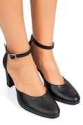 Fekete természetes bőr magassarkú cipők 1s7h998