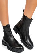 Fekete természetes bőr bakancs ws7hh54h17
