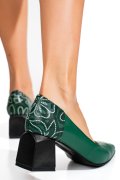 Zöld természetes bőr magassarkú cipők 5s7h460-ii