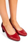 Piros természetes bőr magassarkú cipők 1s7h482