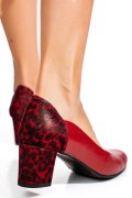 Piros természetes bőr magassarkú cipők 1s7h482
