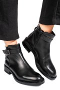 Fekete természetes bőr bakancs ws7hh66h16