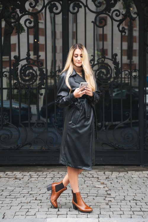 Barna természetes bőr bokacsizma 0s7h8226vi