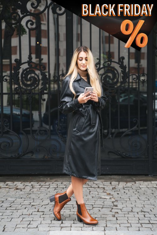 Barna természetes bőr bokacsizma 0s7h8226vi