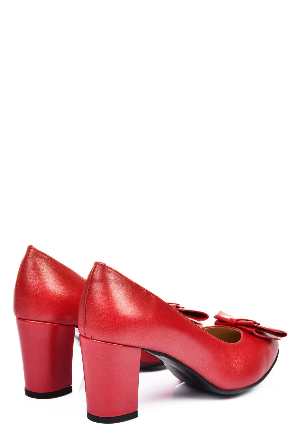 Piros természetes bőr magassarkú cipők 5s7h010