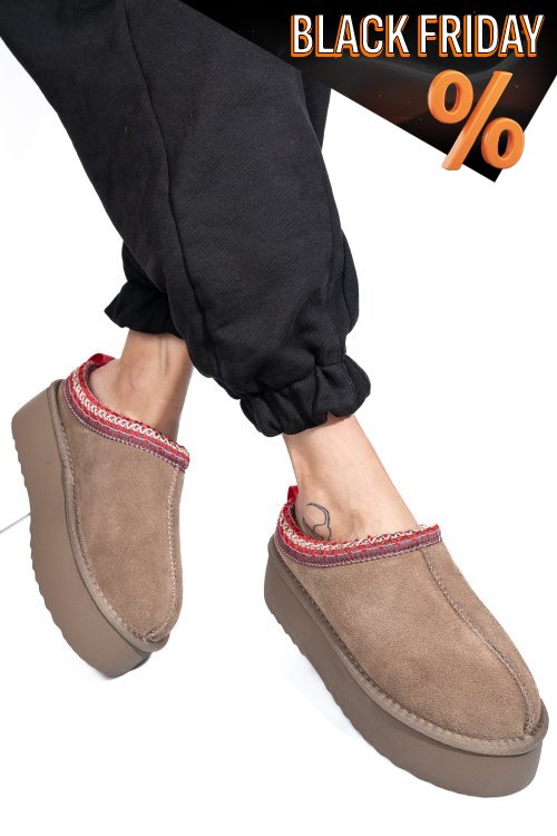 Bézs fordított bőr csizma 1s7h253