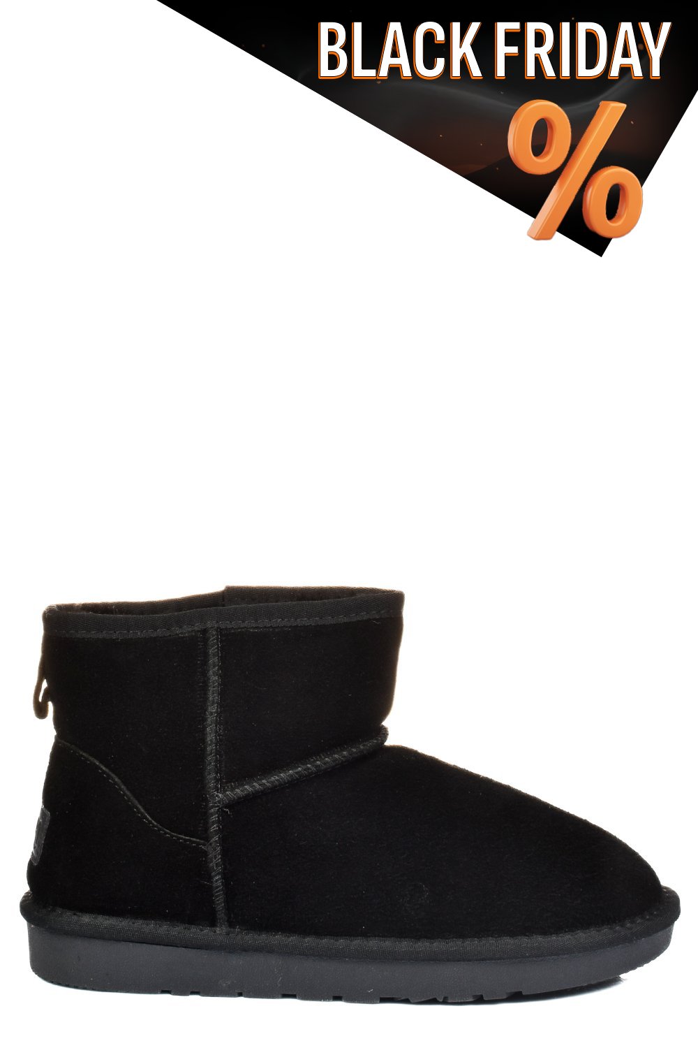 Fekete fordított bőr csizma is7h1201