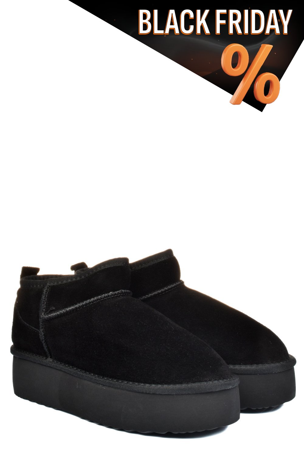 Fekete fordított bőr csizma 1s7h250