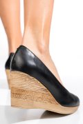 Fekete természetes bőr magassarkú cipők 1s7h237