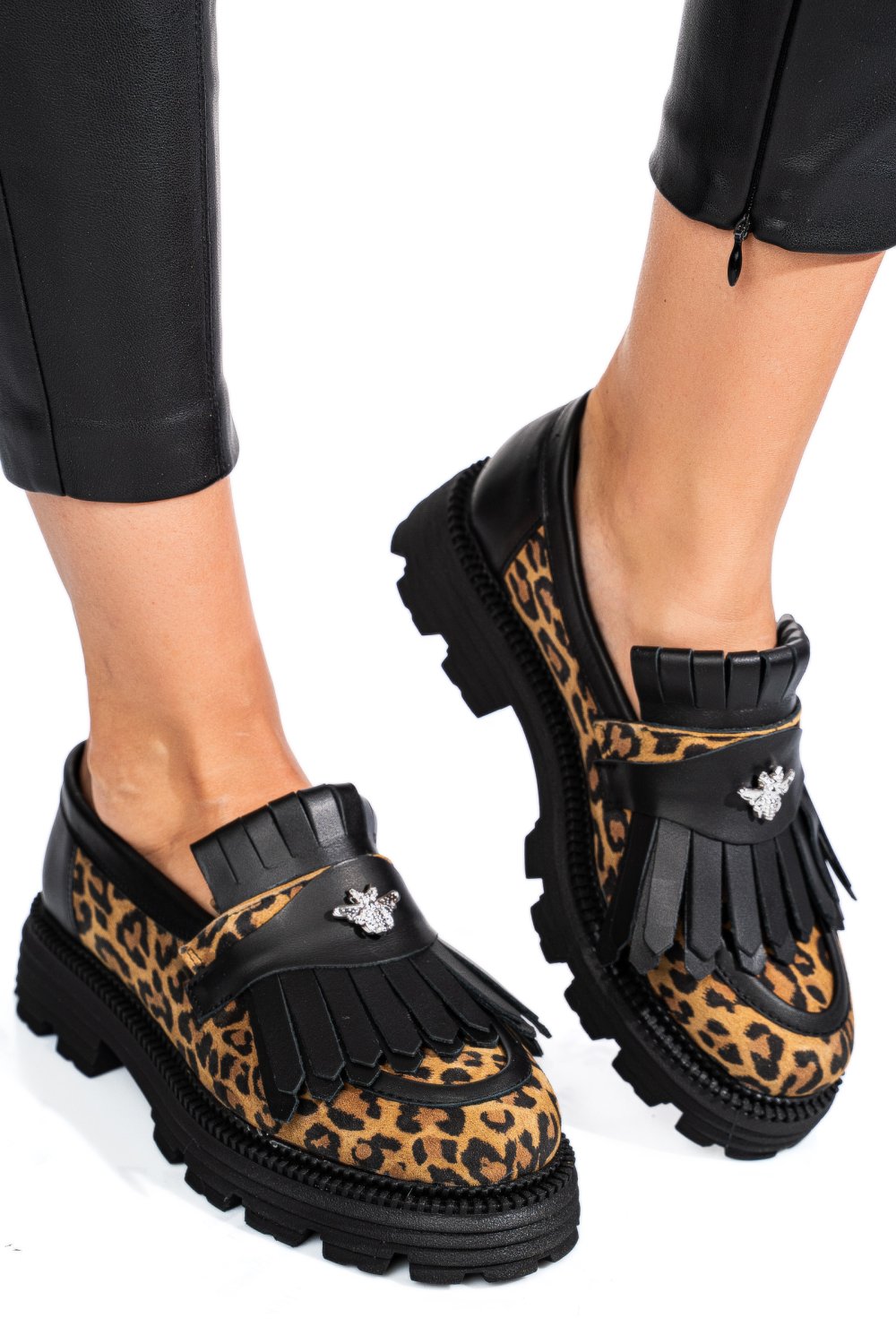 Természetes bőr női lapos cipők 3s7h95