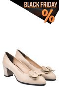 Bézs természetes bőr magassarkú cipők 1s7h599b