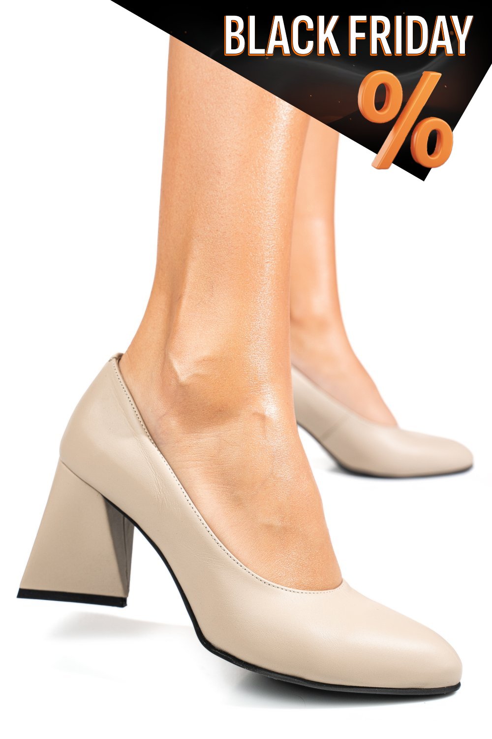 Bézs természetes bőr magassarkú cipők 5s7h728