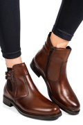 Barna természetes bőr bokacsizma 5s7h3130001