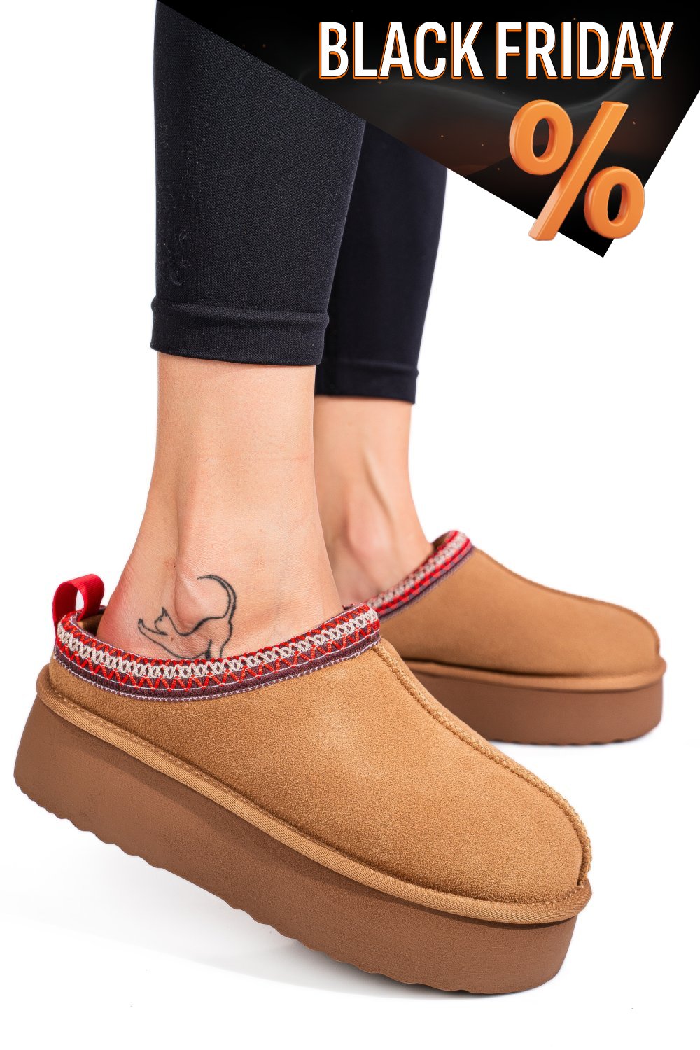 Barna fordított bőr papucs 1s7h253