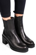 Fekete természetes bőr bakancs 5s7h3132277
