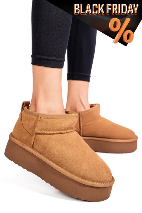 Barna fordított bőr csizma 1s7h250