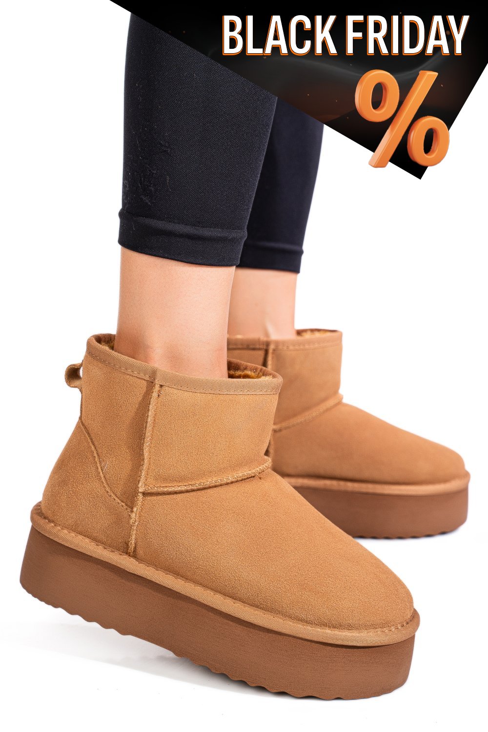 Barna fordított bőr csizma 1s7h251