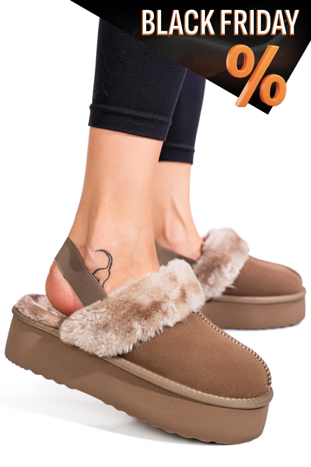 Bézs fordított bőr papucs 1s7h255