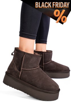 Barna fordított bőr csizma 1s7h251