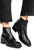 Fekete természetes bőr bakancs vs7hb22-4204