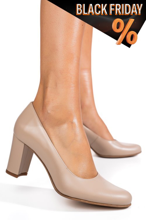 Természetes bőr magassarkú cipők 1s7h700