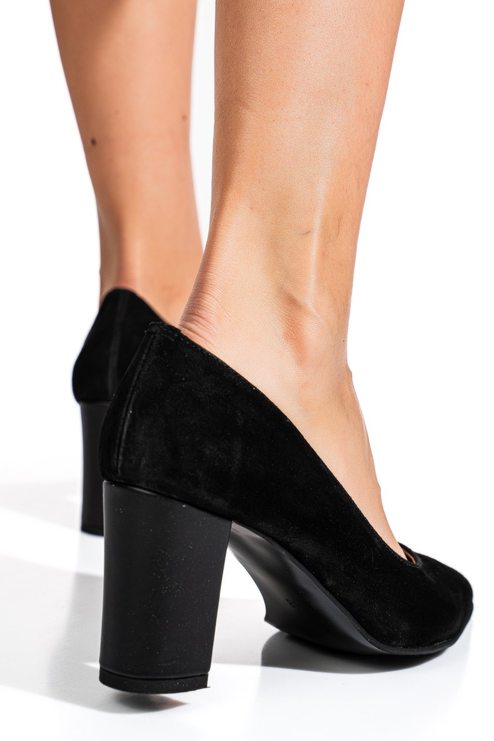 Fekete természetes bőr magassarkú cipők 1s7h700