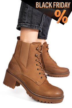 Barna természetes bőr bakancs ws7hh353h17
