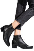 Fekete természetes bőr bakancs ws7hh-269h10