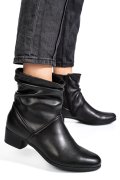 Fekete természetes bőr bakancs ws7hh-269h27