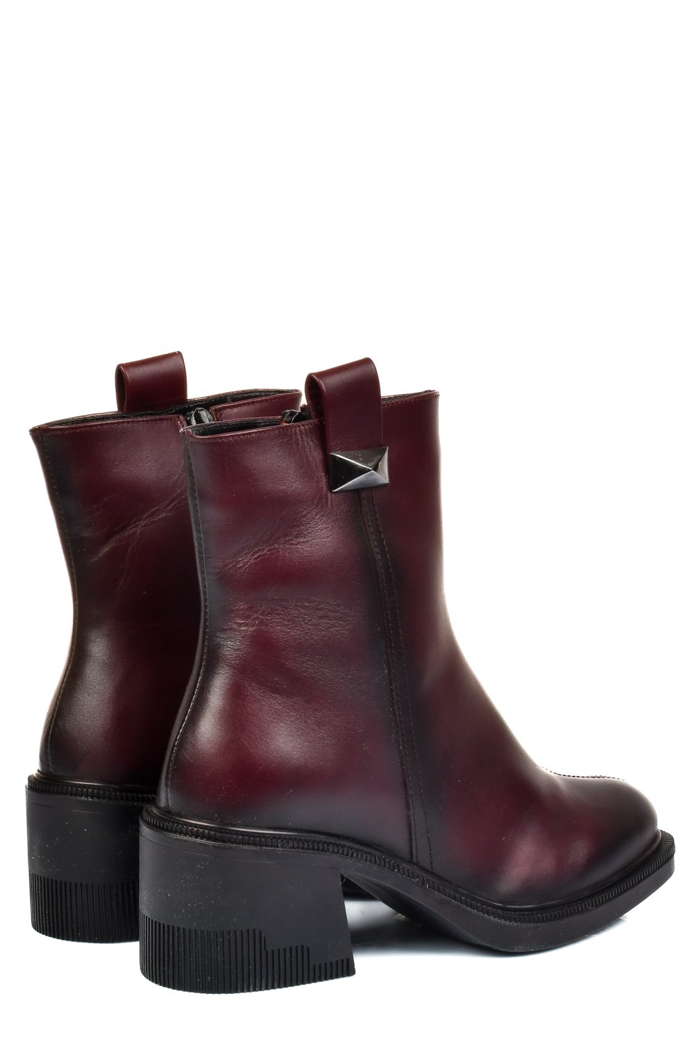 Bordó természetes bőr bakancs 4s7h27