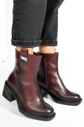 Bordó természetes bőr bakancs 4s7h27