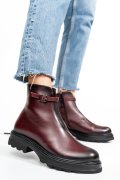 Bordó természetes bőr bakancs 4s7h30