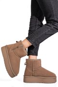 Bézs fordított bőr csizma 1s7h252