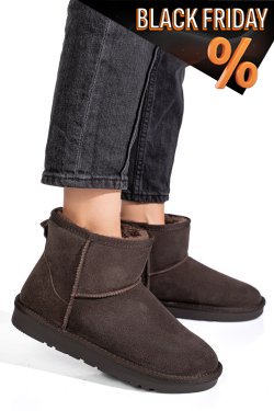 Barna fordított bőr csizma is7h1201