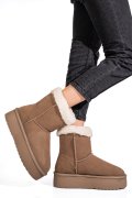 Bézs fordított bőr csizma 1s7h271