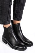 Fekete természetes bőr bakancs ws7hh-272h02