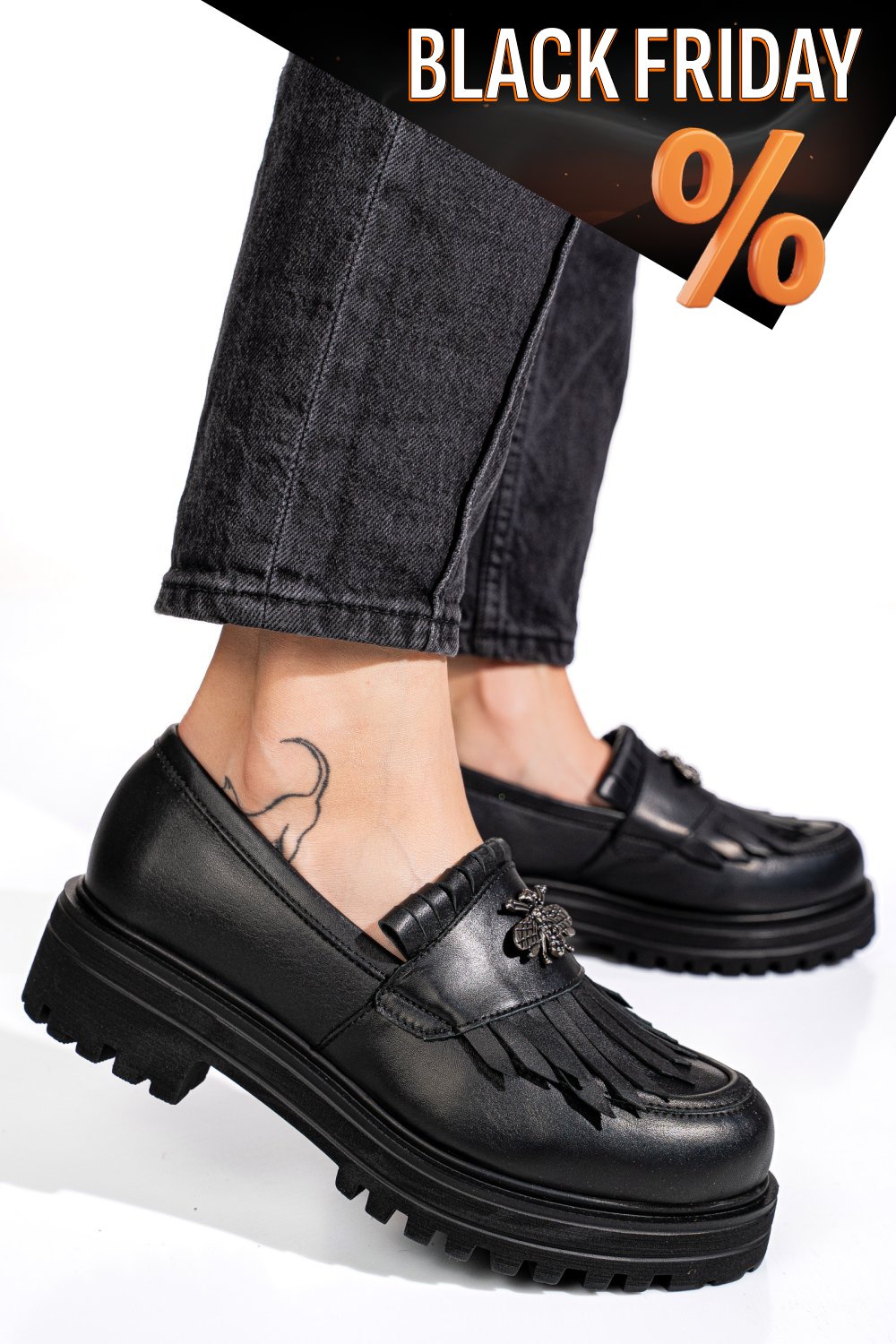 Fekete természetes bőr  1s7h351