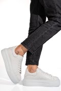 Fehér természetes bőr sport cipők 4s7h84