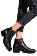 Fekete természetes bőr bakancs vs7hb22-4202