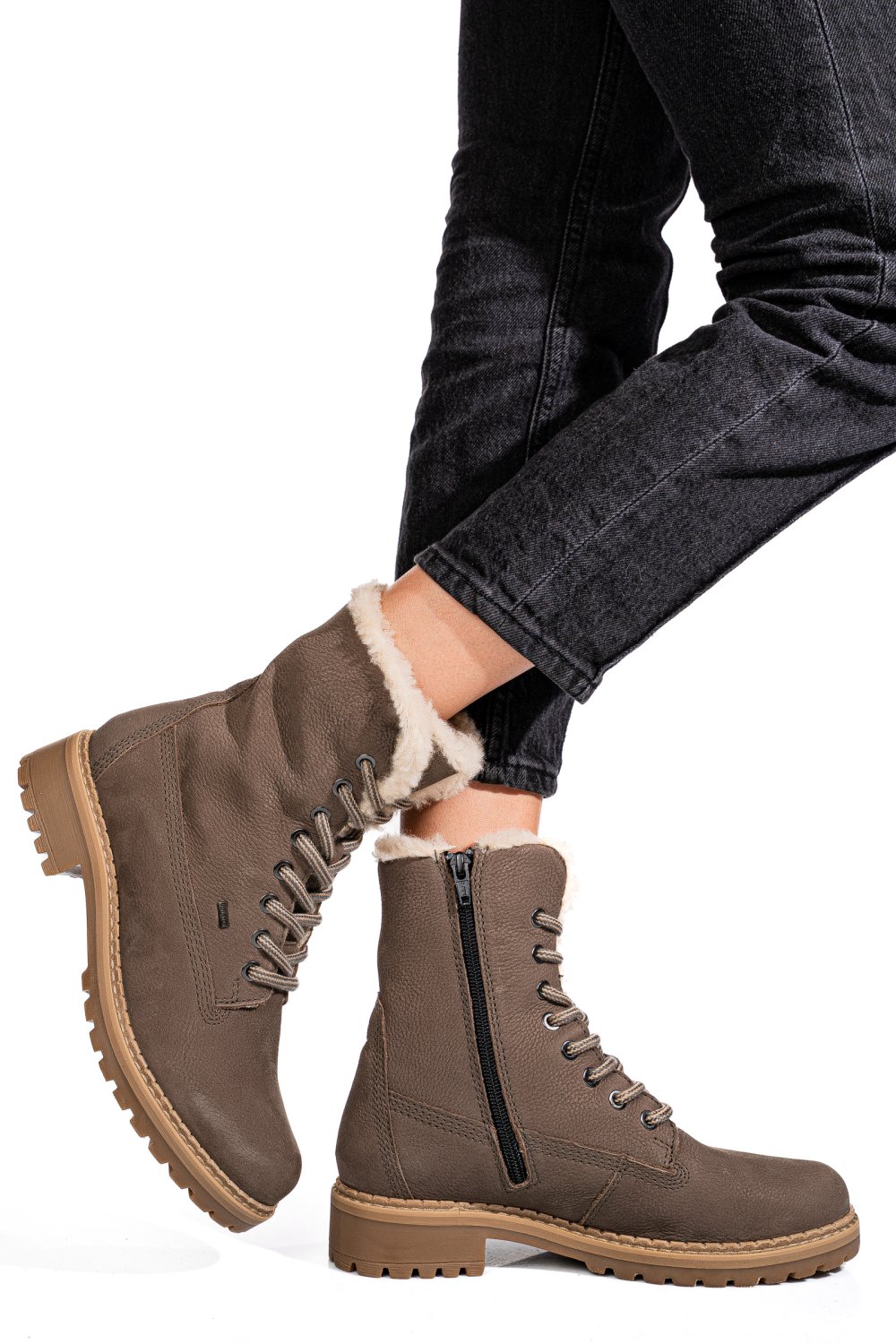 Barna természetes bőr bakancs ws7hh022h41