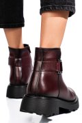 Bordó természetes bőr bakancs 4s7h34