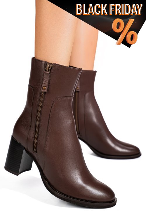 Barna természetes bőr bakancs 1s7h3230