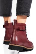 Bordó természetes bőr bakancs 1s7h3025
