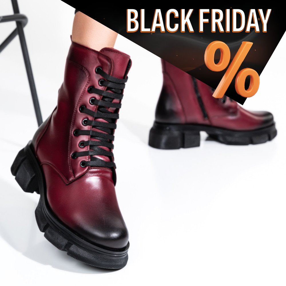 Bunda női bokacsizma