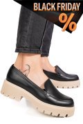 Fekete természetes bőr női lapos cipők 2s7h22